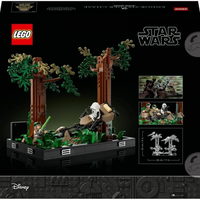 Lego Star Wars Diorama: Verfolgungsjagd auf Endor