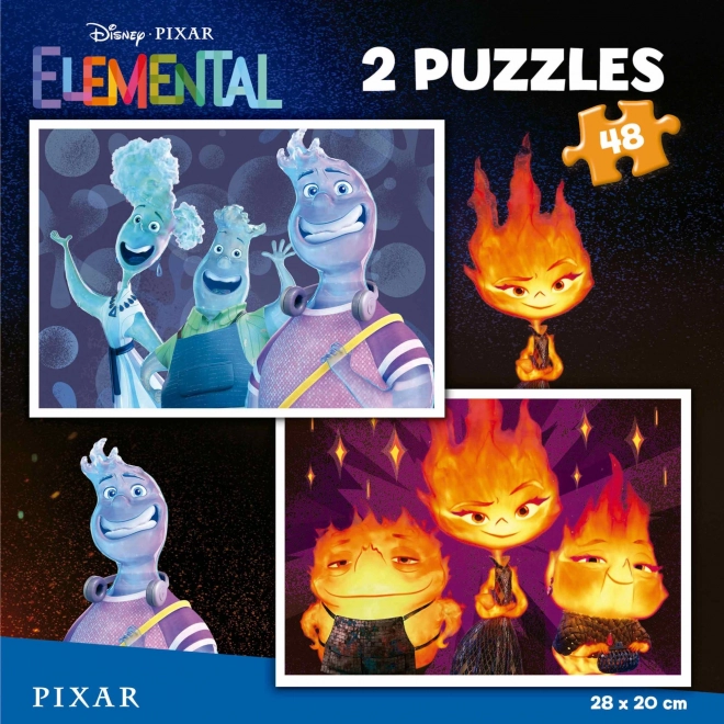Educa Puzzle Zwischen den Elementen 2x48 Teile