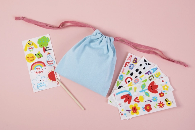 Woopie Kreativset Magische Tasche mit Aufklebern