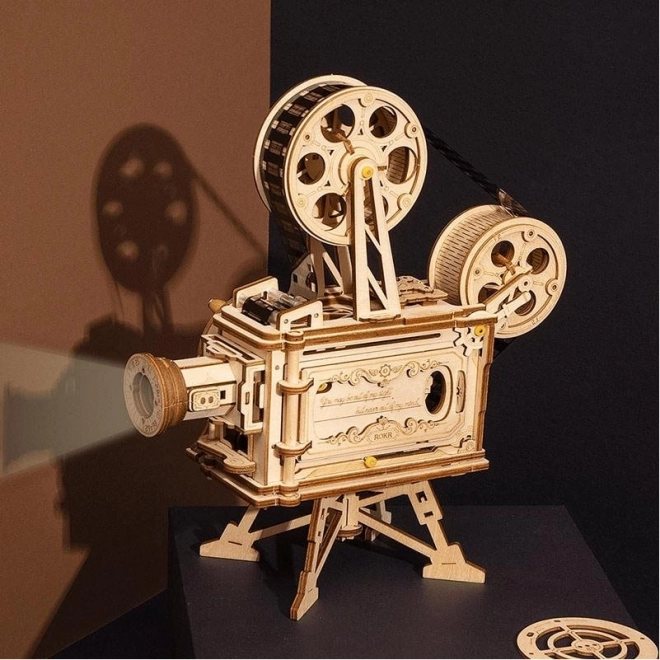 Rokr 3D Holzpuzzle Mechanischer Filmprojektor