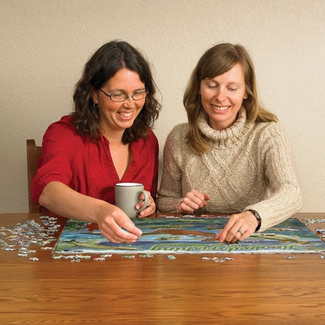 Puzzle Puzzle-Närrisch Fischerfreude COBBLE HILL 1000 Teile