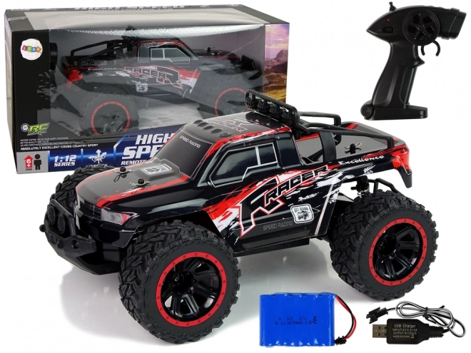 Off-Road R/C Auto mit Stoßdämpfern im Maßstab 1:12