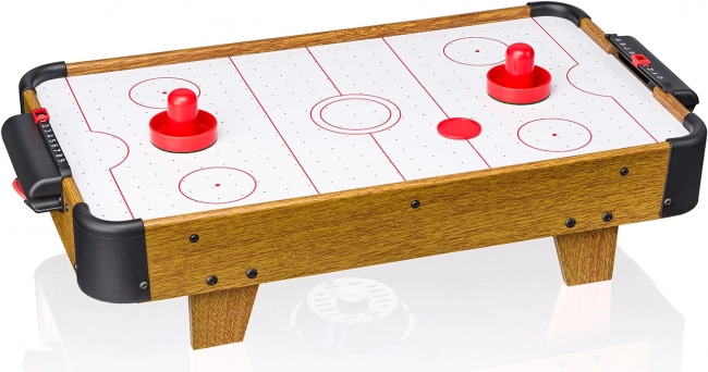Tisch-Airhockey in Holzdekor