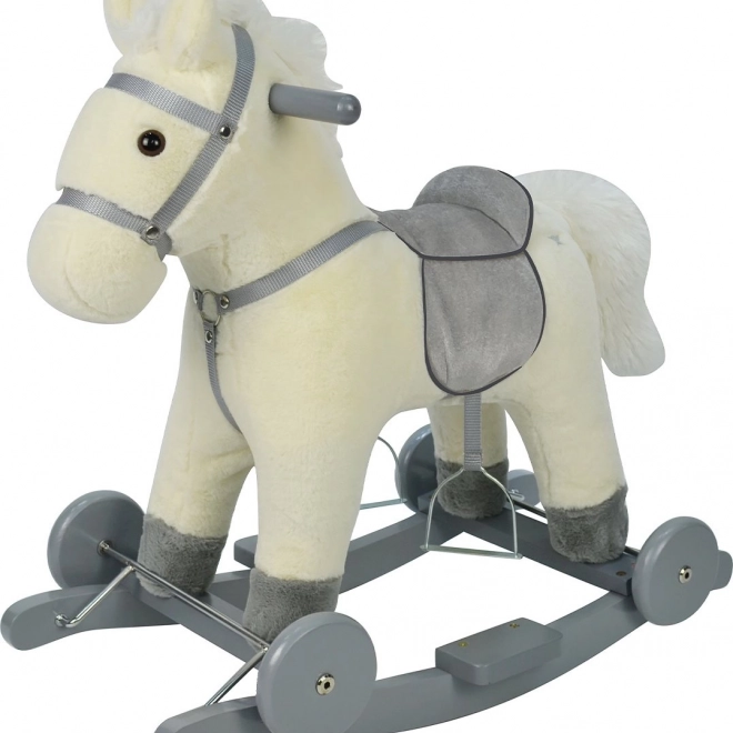 Schaukelpferd auf Rädern Chipolino - weiß