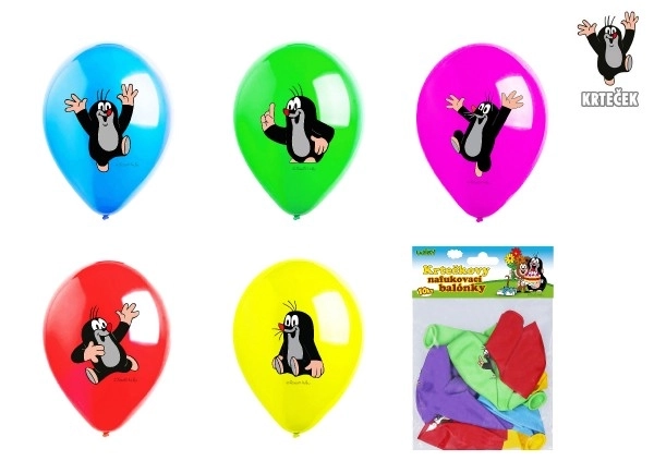 Luftballons mit Maulwurf-Motiv, 10er-Pack