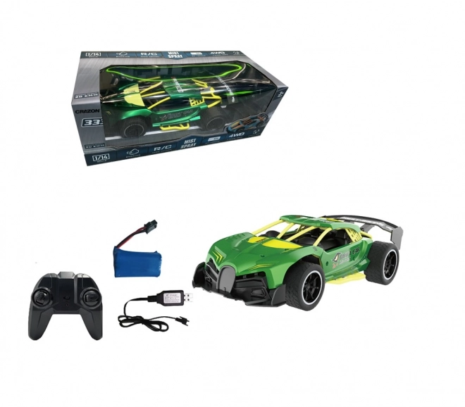 Rotes RC Auto mit Nebelfunktion