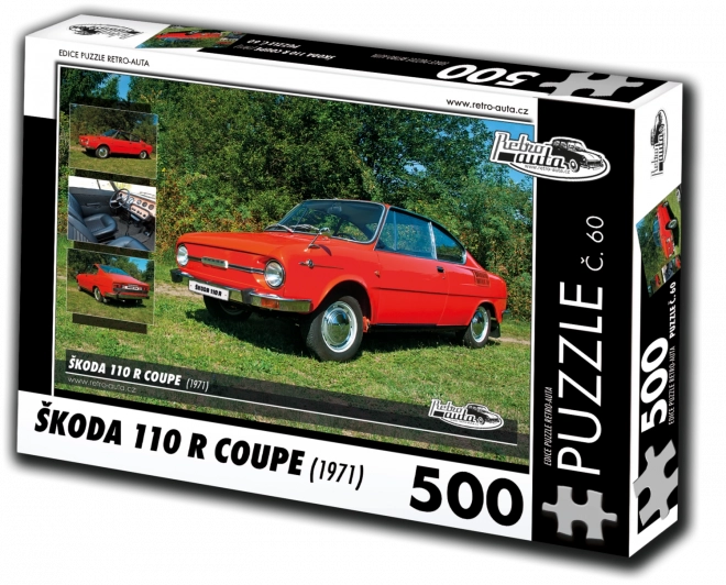 Retro-Auto Puzzle Škoda 110 R Coupé 500 Teile