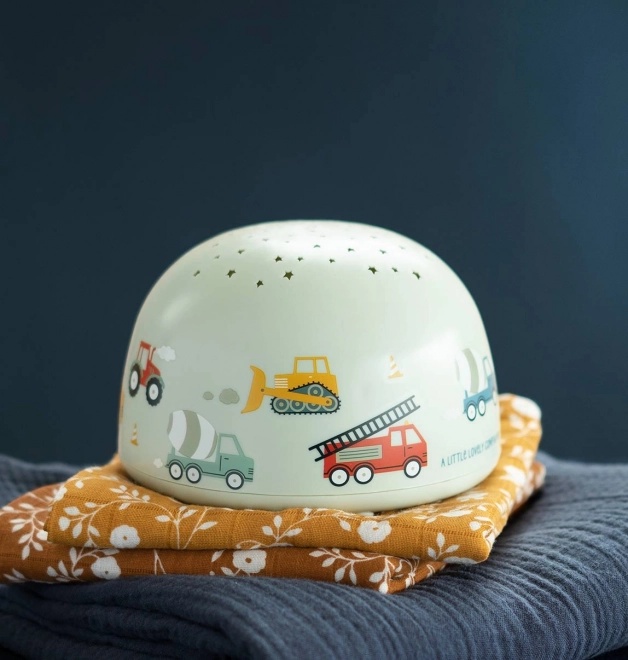 A Little Lovely Company Lampe mit Projektor – Fahrzeuge