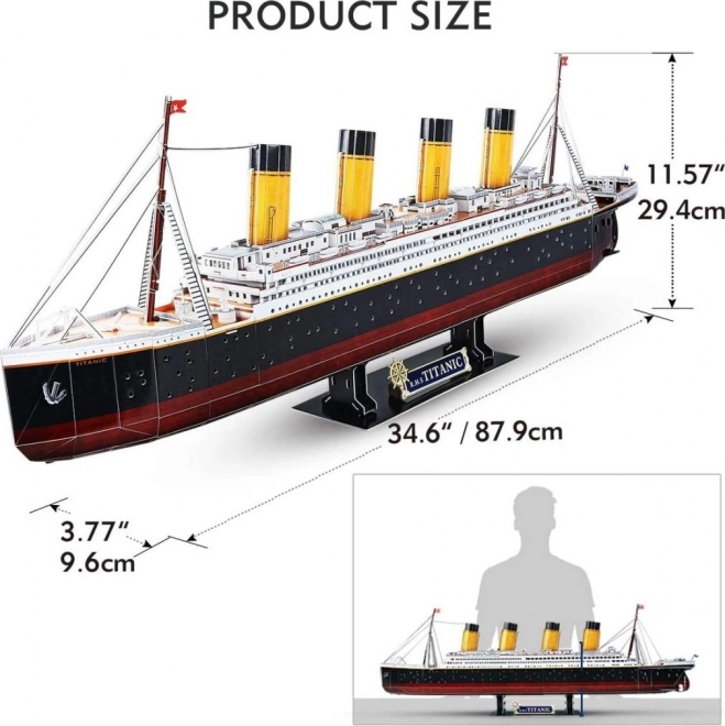 3D Puzzle Titanic mit LED