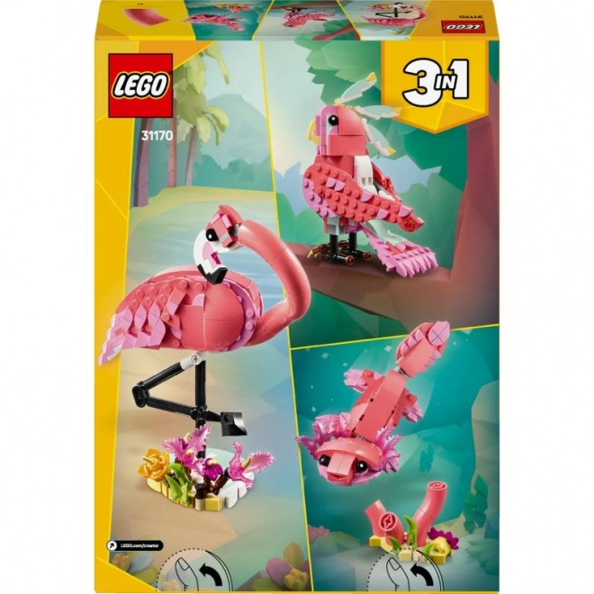 Lego Creator 3-in-1 Wildtiere: Rosa Flamingo