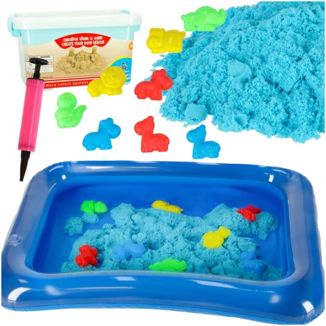 Kinetische Sandspielzeug mit Formen 1kg - Blau – blau