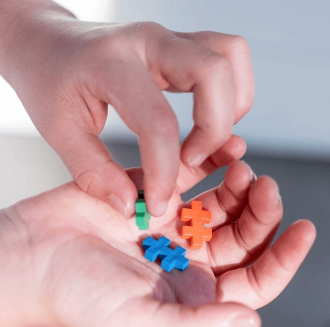 Konstruktionsspielzeug Plus-Plus Mini Mix 600 Teile mit Platten