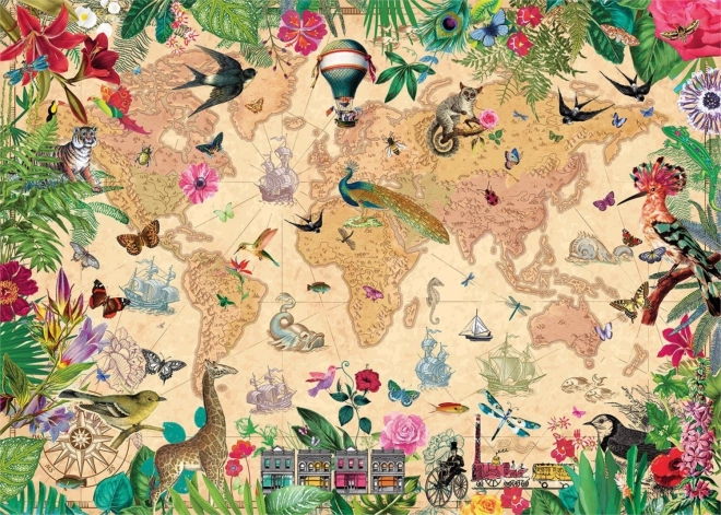 Puzzle Die Welt voller Leben 1000 Teile von Gibsons