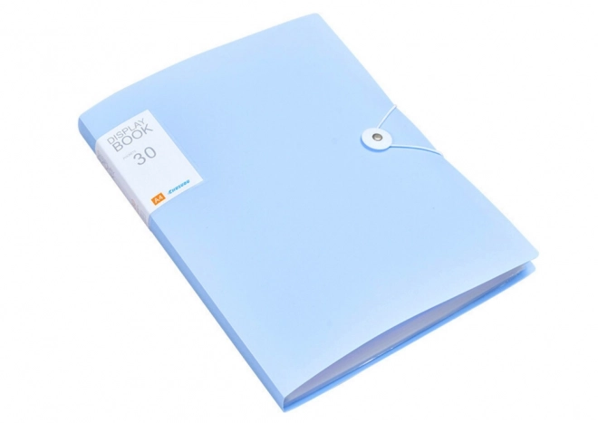 Plastmappe mit Gummiband, blau, A4