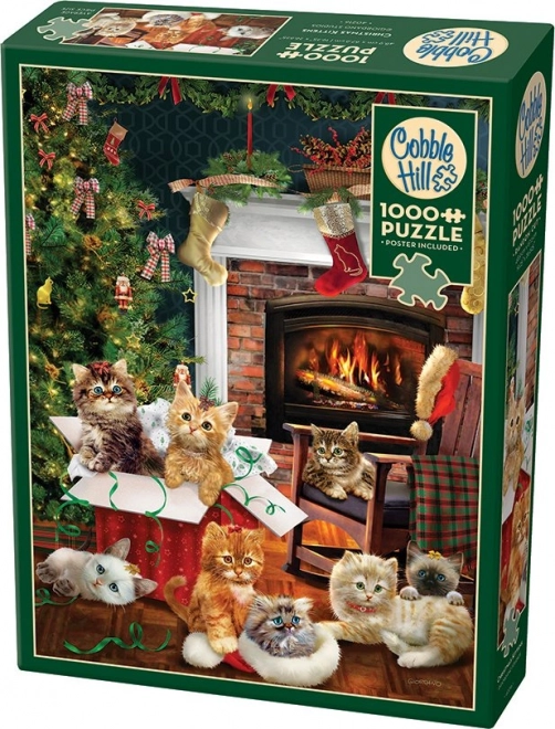 Weihnachtliche Kätzchen Puzzle 1000 Teile von Cobble Hill