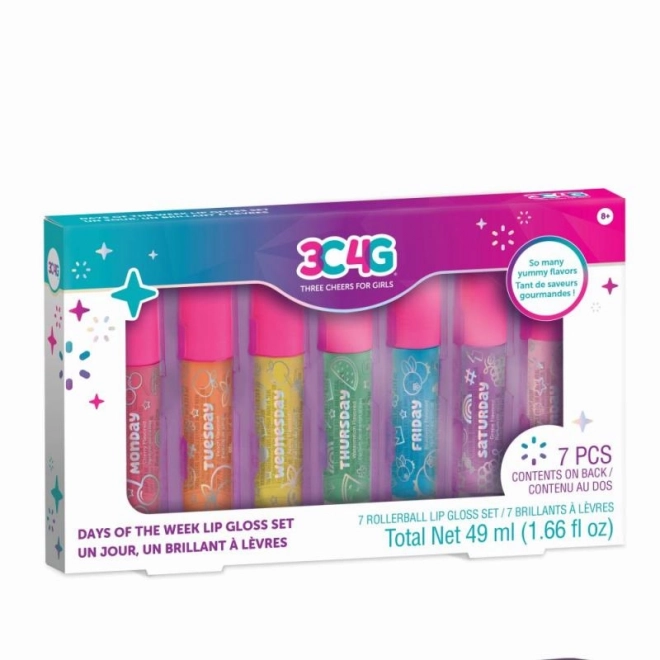 Lipgloss-Set Tage der Woche