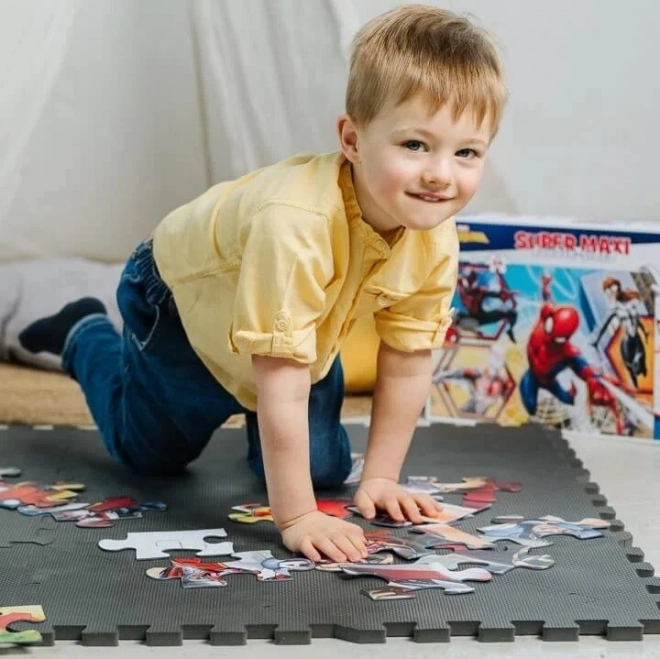 Beidseitiges Puzzle Spiderman Super Maxi 24 Teile