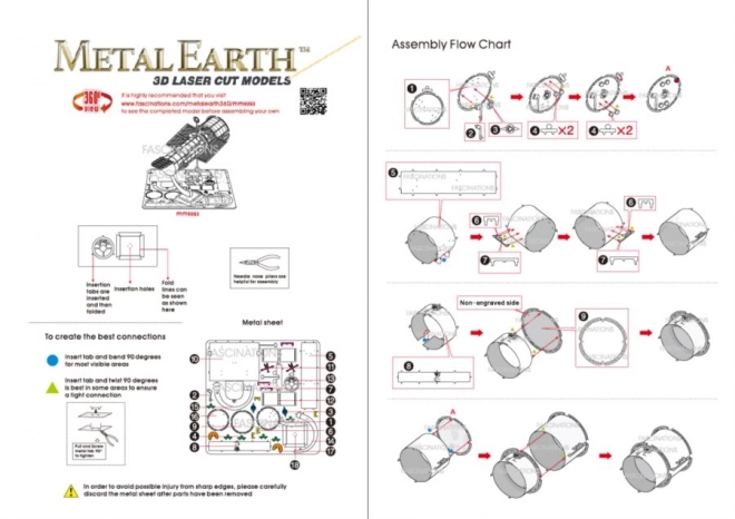 Metal Earth 3D Puzzle Hubble-Teleskop