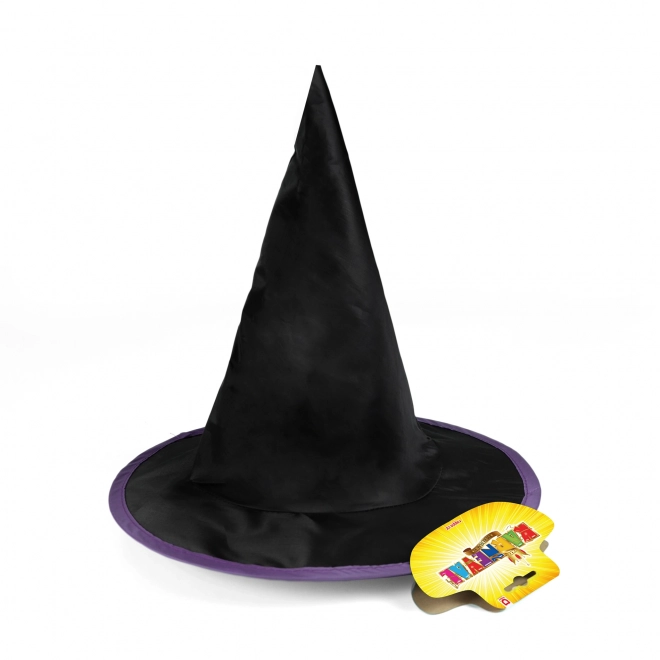 Kinder Hexenhut Schwarz-Lila Halloween