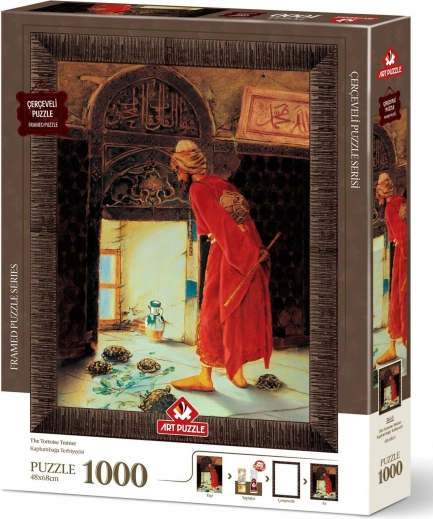 Puzzle mit Rahmen und Kleber Schildkröten-Trainer 1000 Teile