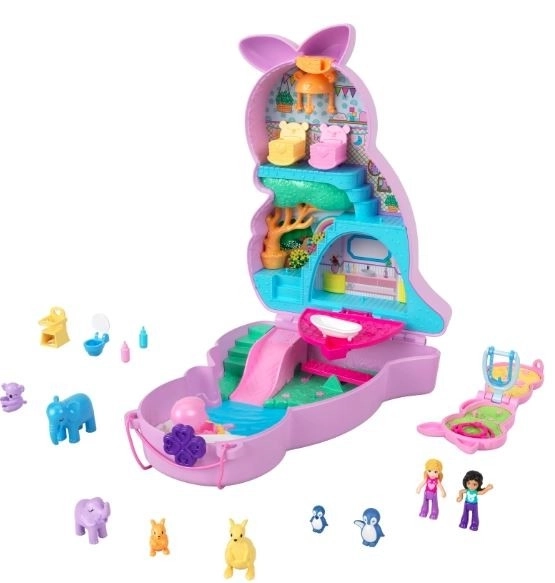 Polly Pocket Tragbare Taschen Spielset – Känguru