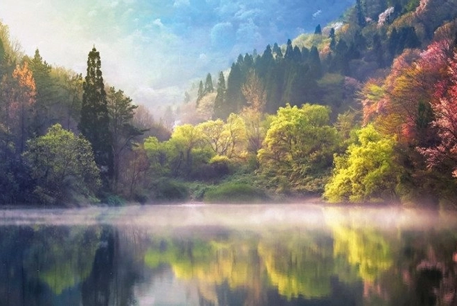 Puzzle 1000 Stk. See Seryang-ji Panorama