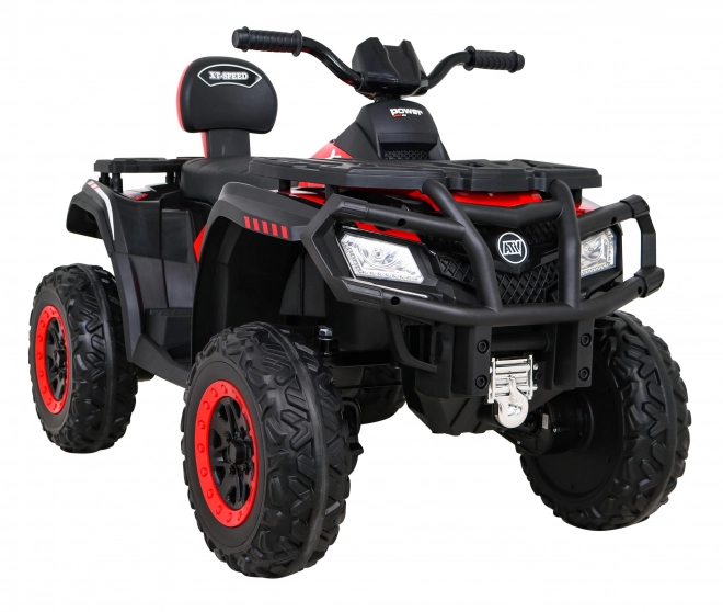 Kinderquad XT-Speed Rot mit 4x4 Antrieb, EVA, sanfter Start, MP3 und LED