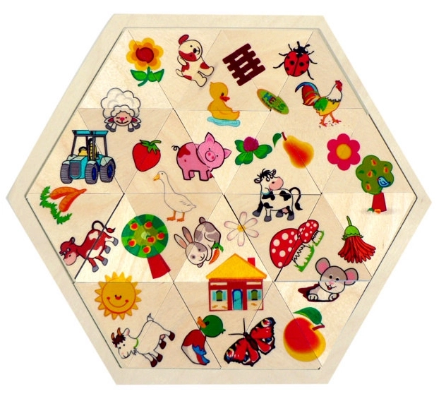 Bauernhof Mosaik Puzzle 24 Teile für Kinder