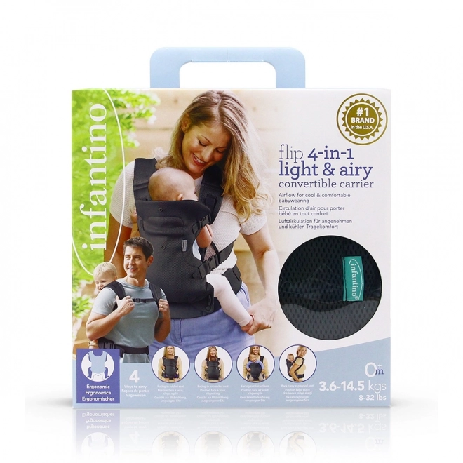 Infantino 4-in-1 Babytrage Schwarz