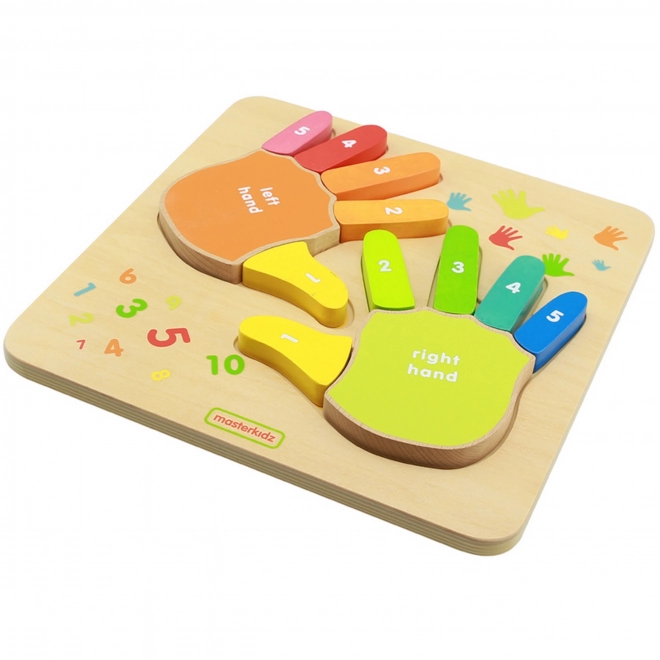 Edukative Holztafel Zahlen Lernen Mit Fingern