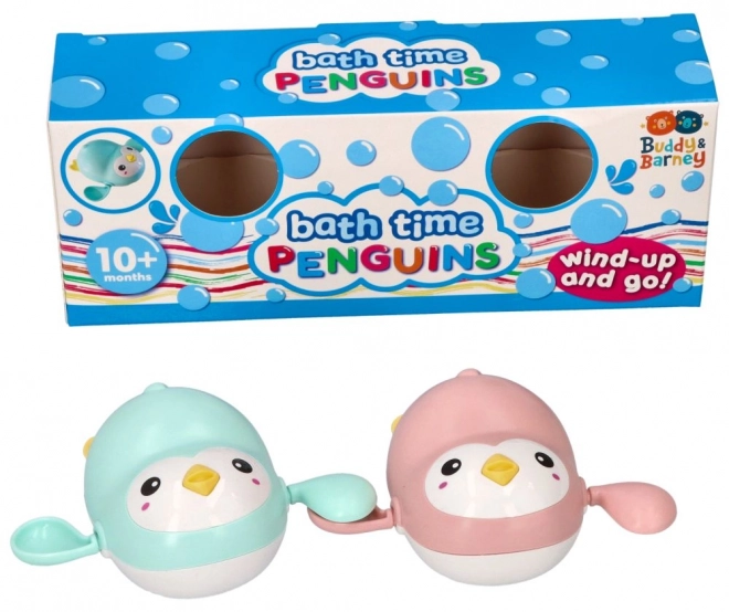 Niedliche Aufzieh-Pinguine für die Badewanne