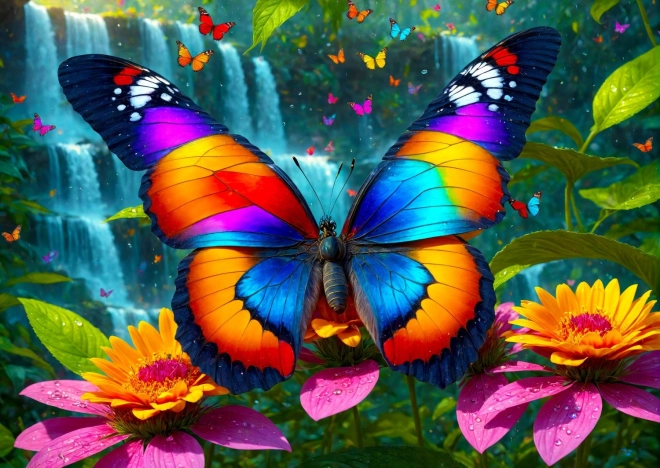 Enjoy Puzzle Schmetterling im Wald 1000 Teile