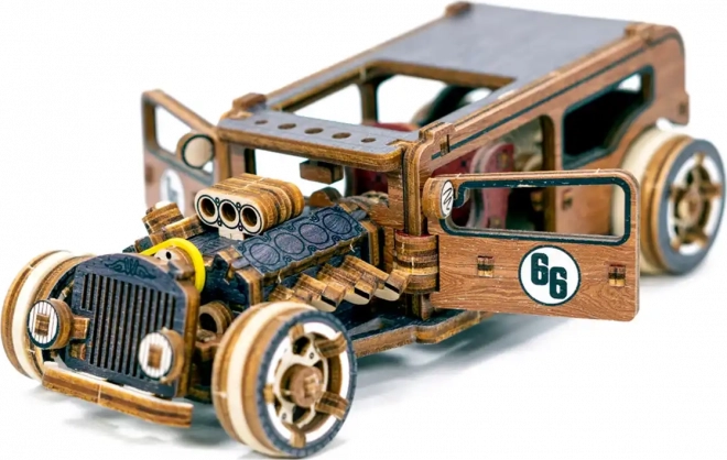 Holzpuzzle 3D Automodell Hot Rod Limitierte Edition