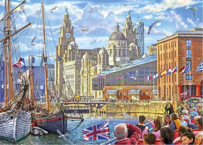 Gibsons Puzzle Albert Dock, Liverpool 1000 Teile