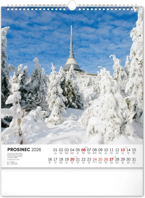 Wandkalender Tschechische Republik 2026