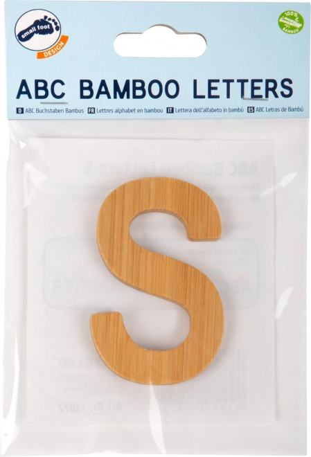 Bambus Buchstabe S