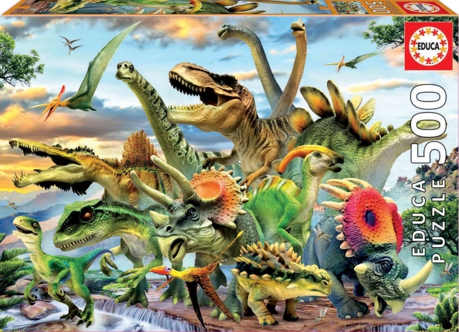 Educa Puzzle Dinosaurier 500 Teile