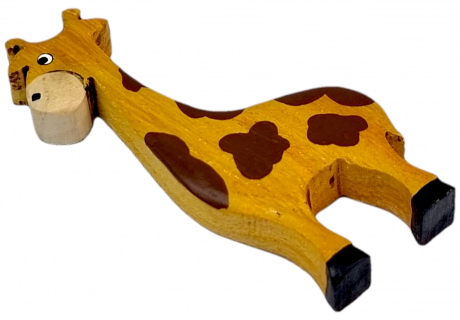 Großer Holzmagnetschmuck Giraffe