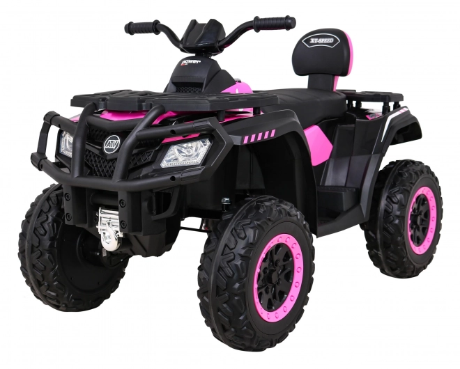 Kinder Elektro-Quad XT-Speed Rosa mit 4x4 Antrieb, LED und MP3
