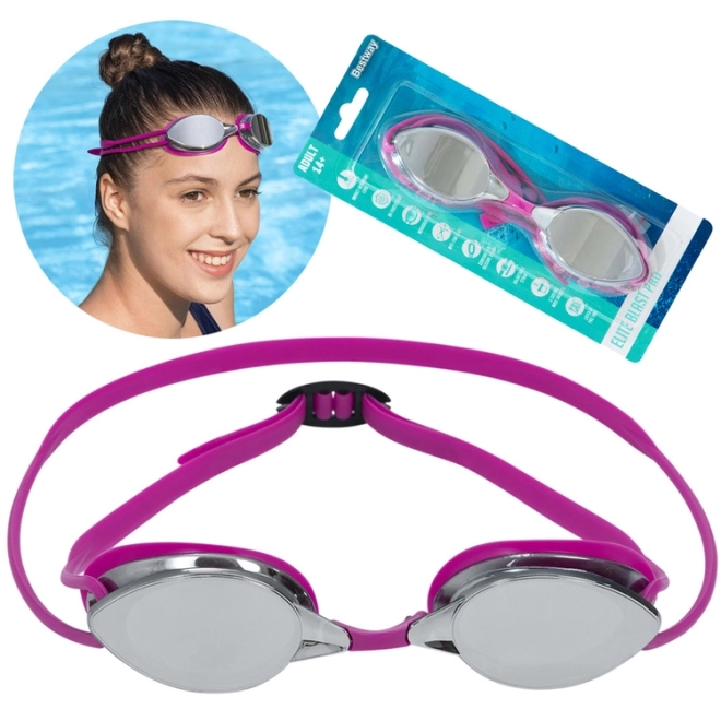 Lusterglas-Schwimmbrille für Erwachsene und Jugendliche – rosa