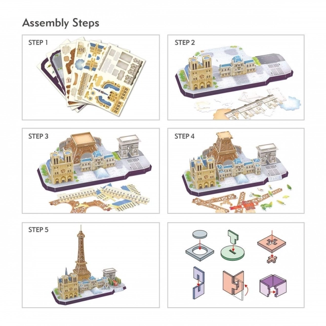 3D Puzzle Paris Stadtlinie