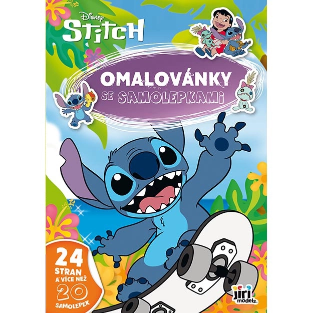 Malbuch A4 mit Aufklebern Lilo & Stitch