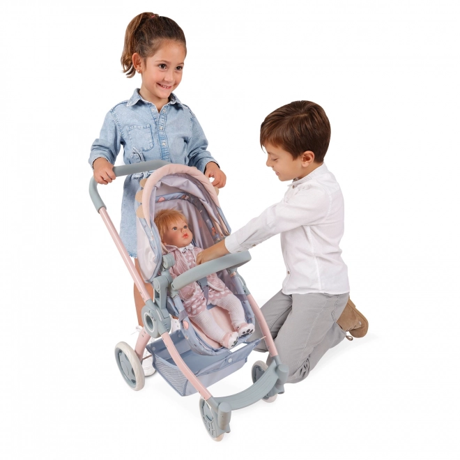 Faltbarer Puppenwagen 3 in 1 mit Rucksack COCO 2024 - 70 cm