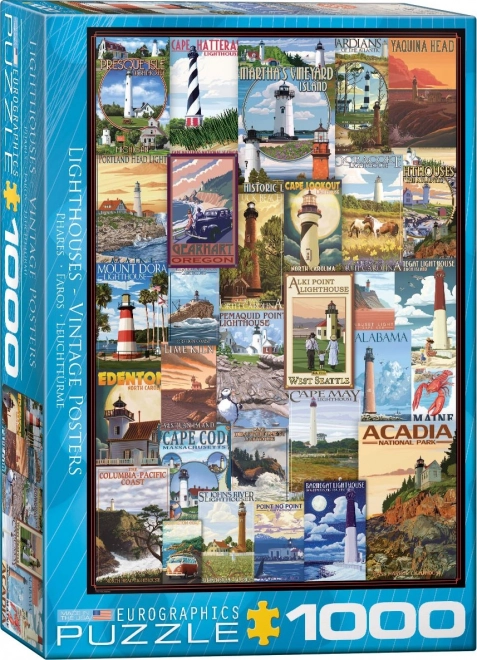Eurographics Puzzle Alte Leuchtturmposter 1000 Teile