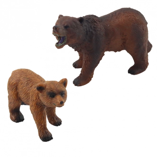 Figurenset Braunbär mit Jungtier