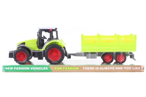 Plastiktraktor mit Ballentransporter