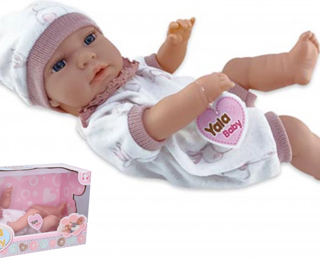 Babypuppe rosa 40 cm