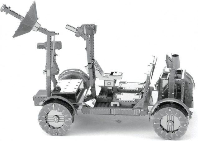 Authentische Details des Mondrovers