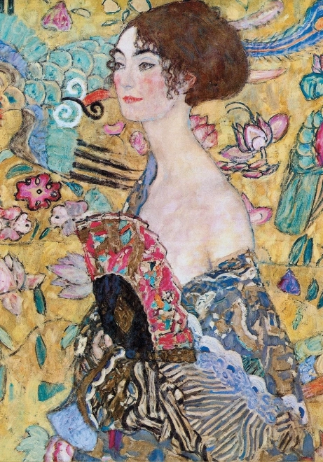 Puzzle Dame mit Fächer 1000 Teile