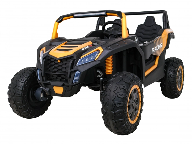 Buggy ATV Racing pro 2 Kinder + Antrieb 4x4 + Fernsteuerung + langsamer Start + MP3 LED – Gold